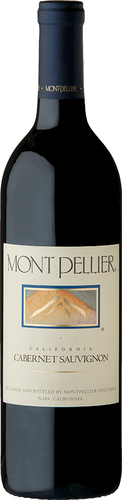 Montpellier Cabernet Sauvignon wine bottle and label front view