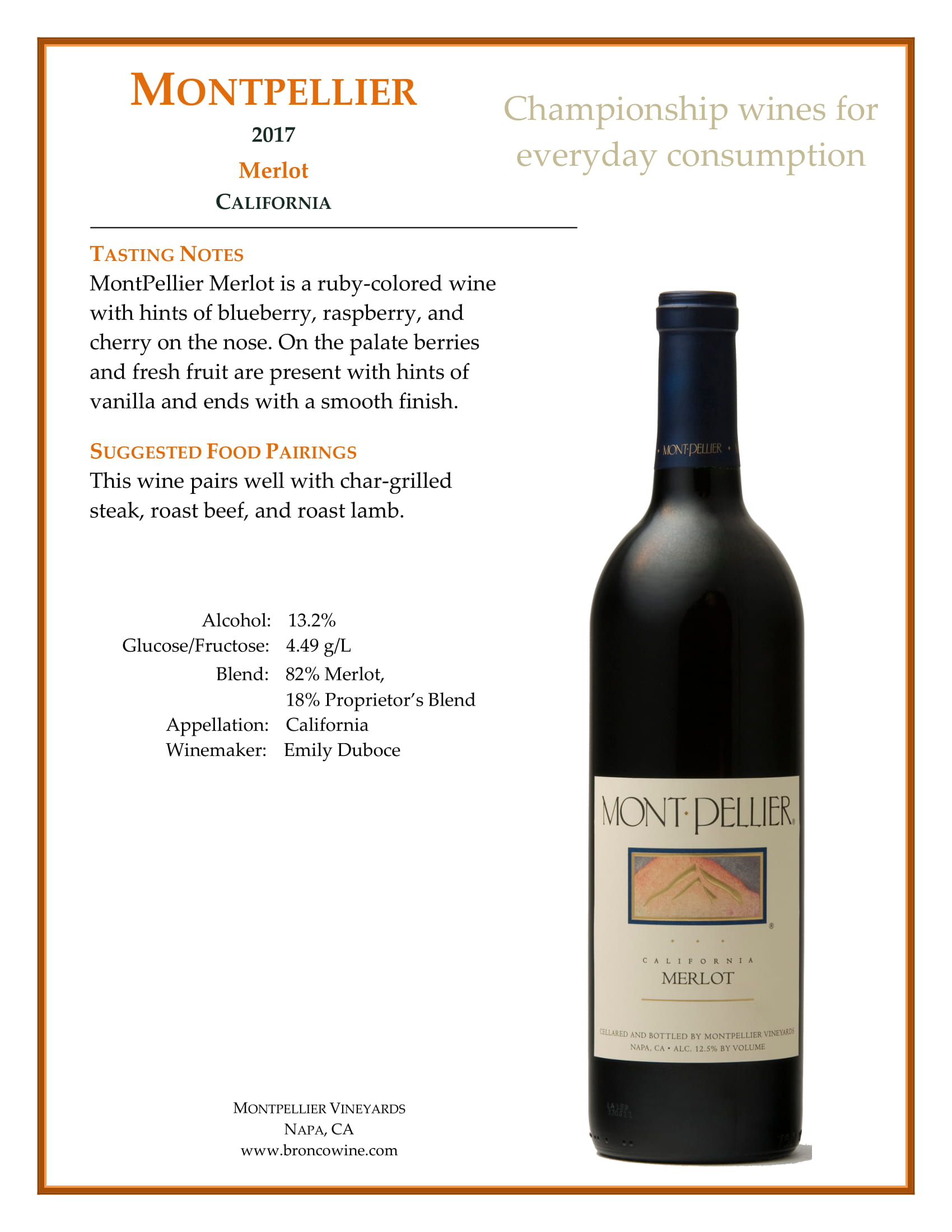 Bronco Trade Montpellier Vineyards