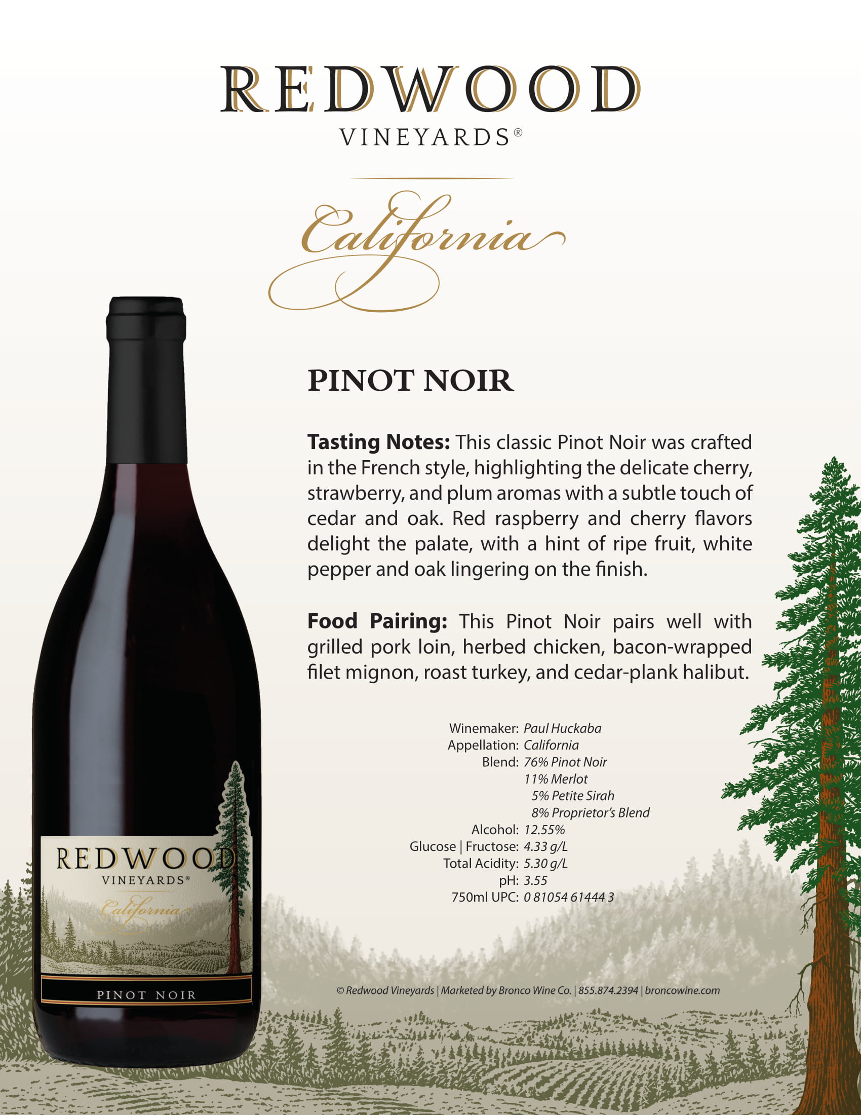 Bronco Trade Redwood Vineyards