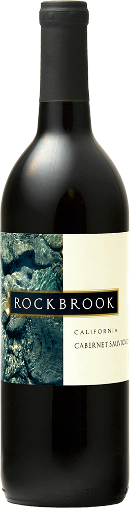 Rockbrook Cellars Cabernet Sauvignon 750ml wine bottle front view with wine label