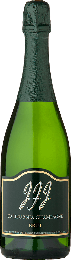 JFJ Winery wine brand Brut bottle shot front view