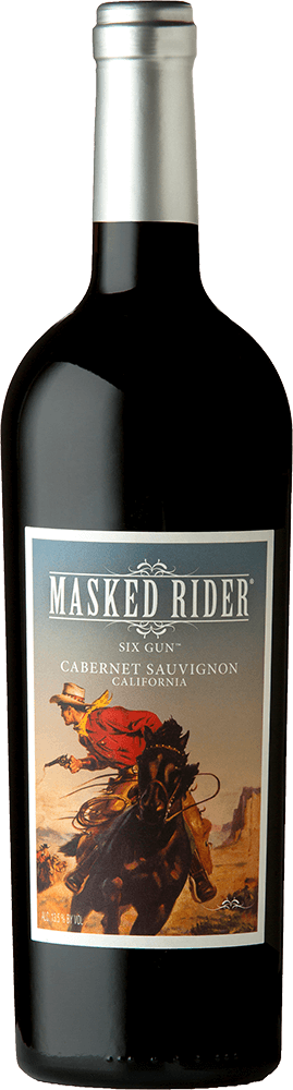 Masked Rider Six Gun Cabernet Sauvignon wine bottle front view
