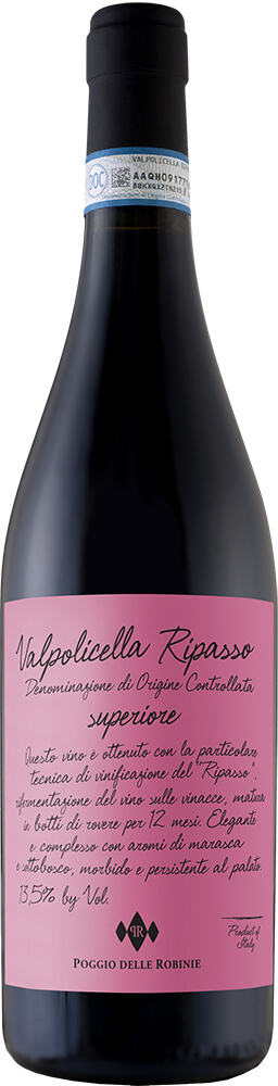 Poggio Delle Robinie Valpolicella Ripasso 750ml wine bottle front view with label