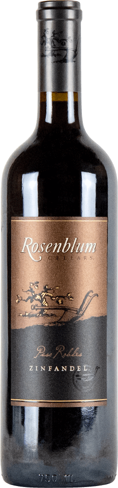 Rosenblum Cellars Paso Robles Zinfandel 750ml bottle, label and capsule front view