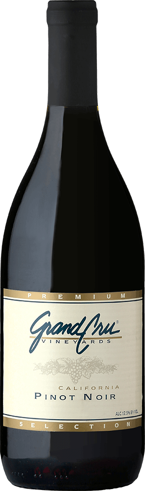 Grand Cru Pinot Noir wine bottle front view