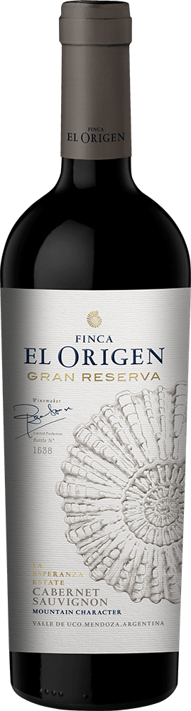 Finca El Origen Gran Reserva Cabernet Sauvignon bottle shot sample