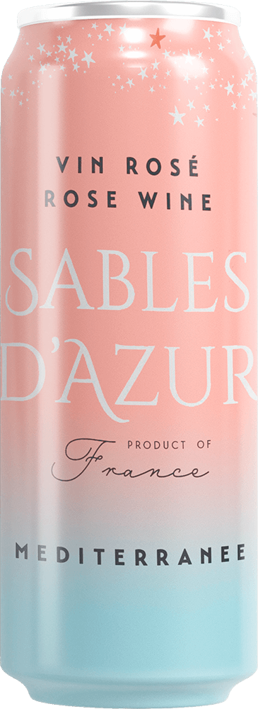 Sables d'Azur Cotes de Provence canned wine image front view