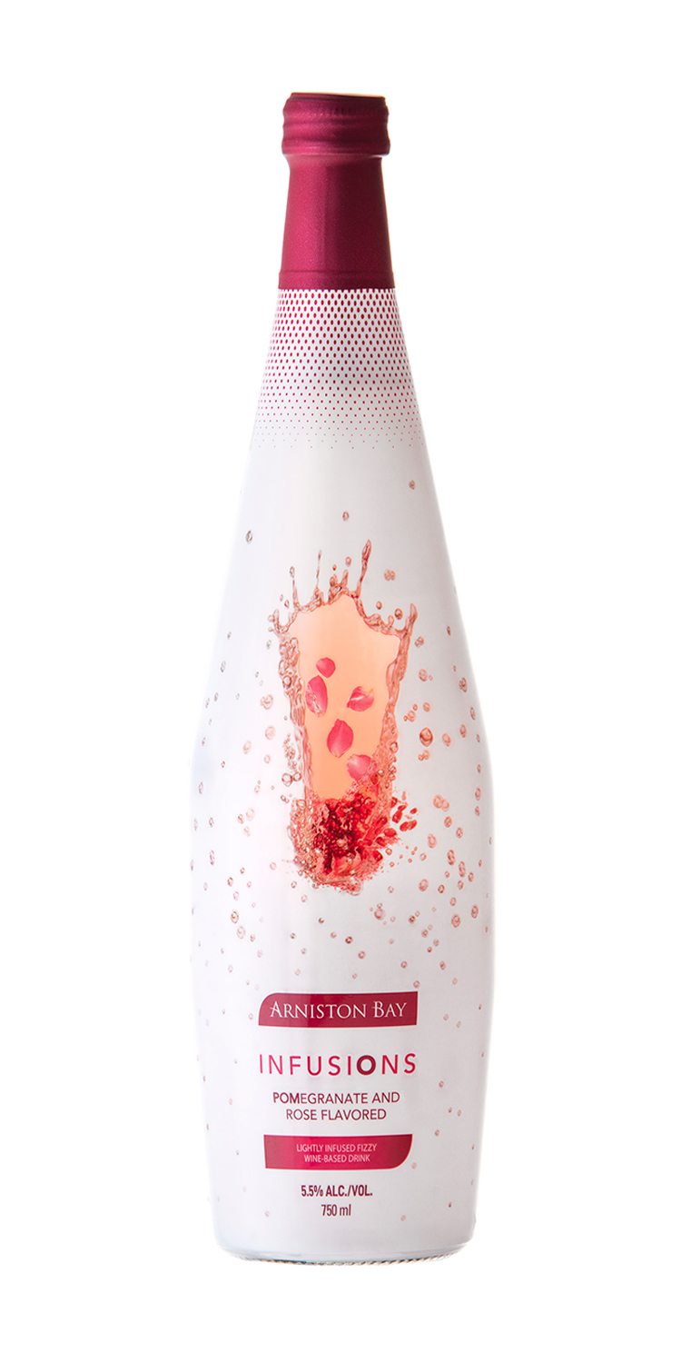 Arniston Bay Infusions Pomegranate and Rosé bottle front view