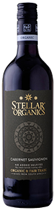 Stellar Organics Cabernet Sauvignon wine bottle front view