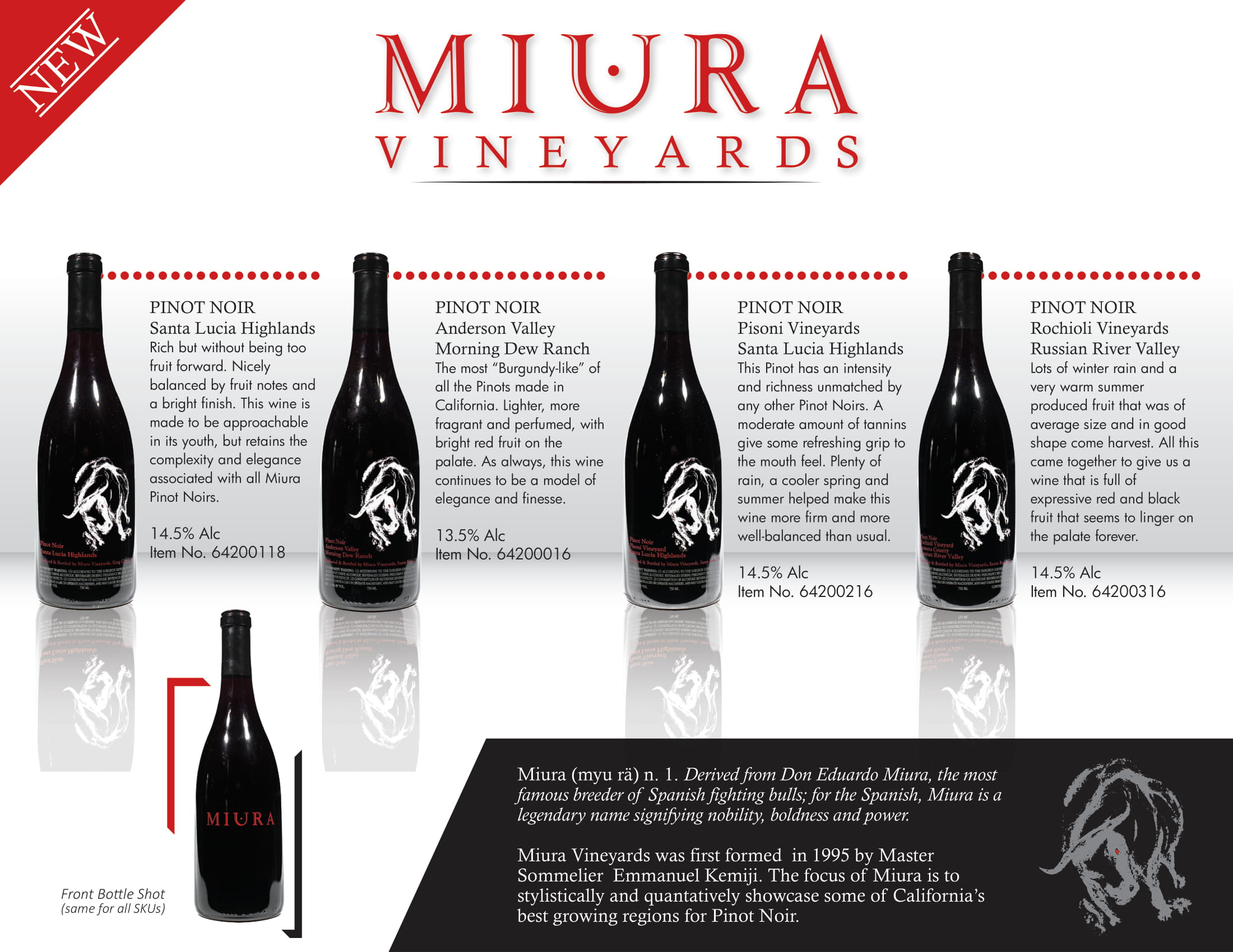 Miura Vineyards Family tech sheet sample