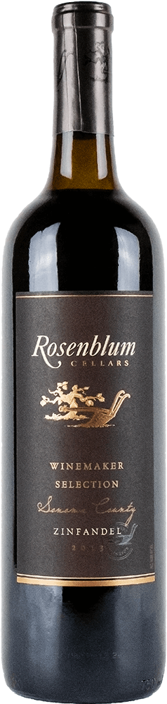 Rosenblum Cellars Sonoma County Zinfandel 750ml bottle front view with wine label