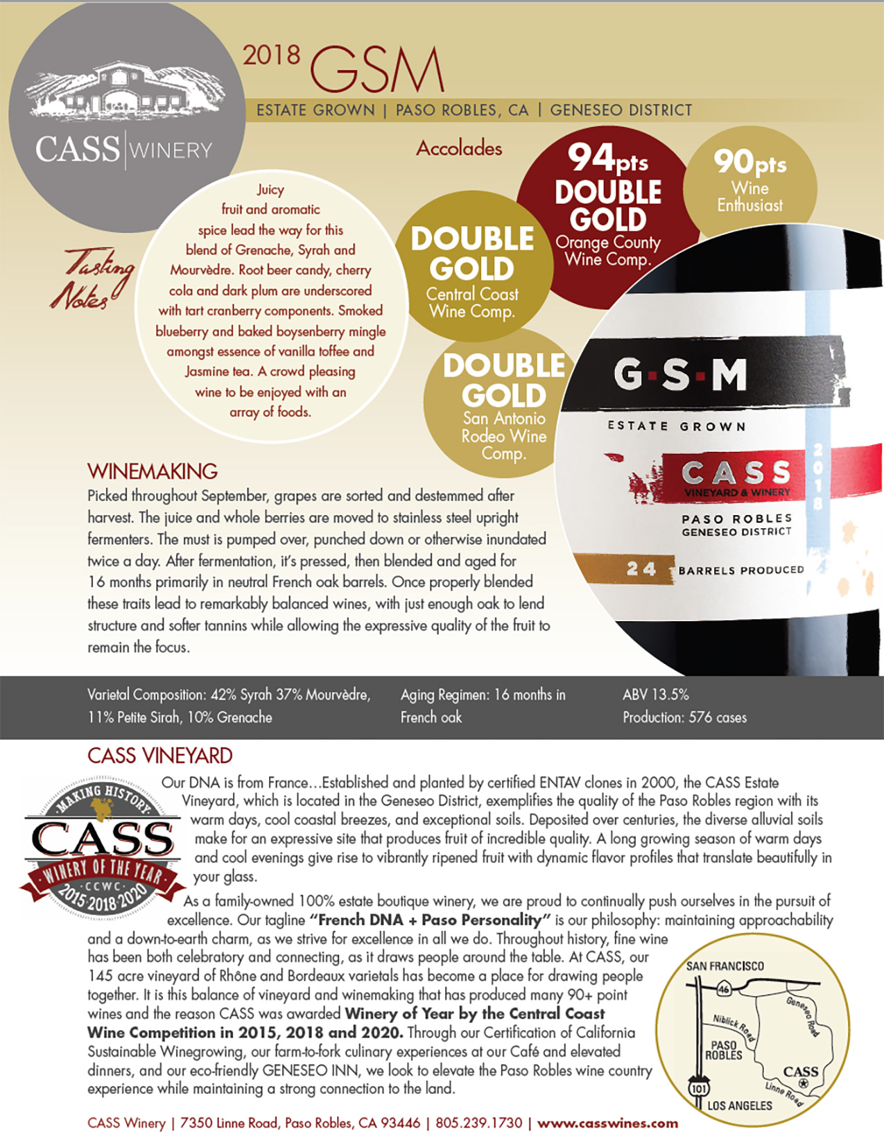 A preeview of Cass GSM Tech Sheet