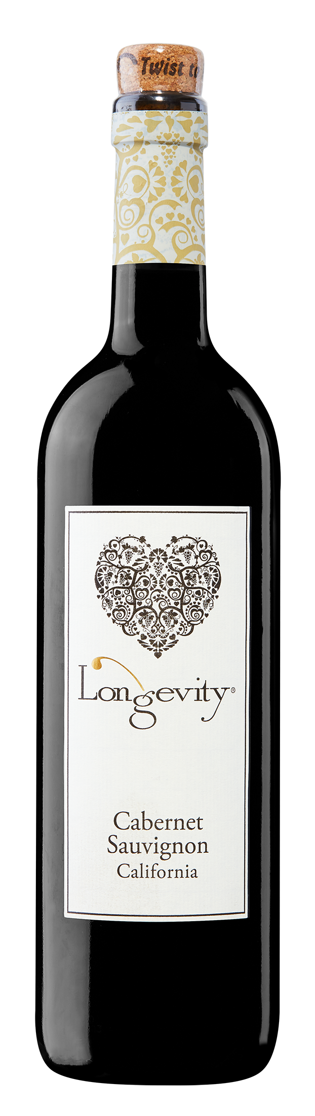 Longevity wine brand Cabernet Sauvignon 750ml bottle sample