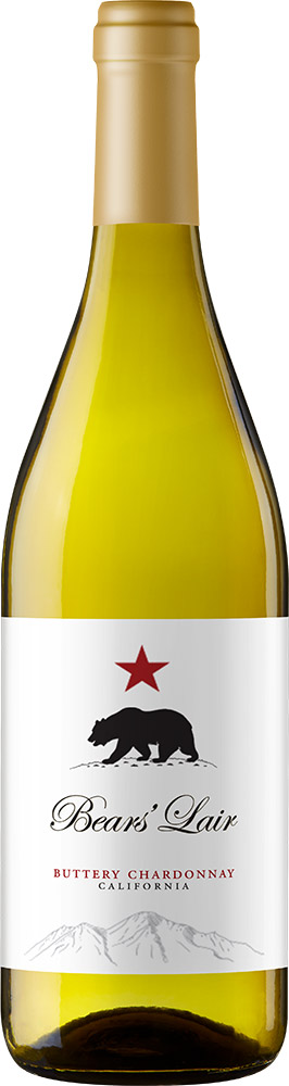 Bears' Lair Buttery Chardonnay 750ml bottle front view