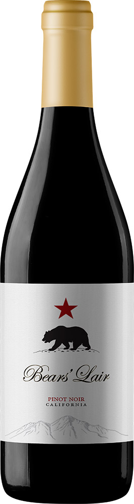 Bears' Lair Buttery Pinot Noir 750ml bottle front view