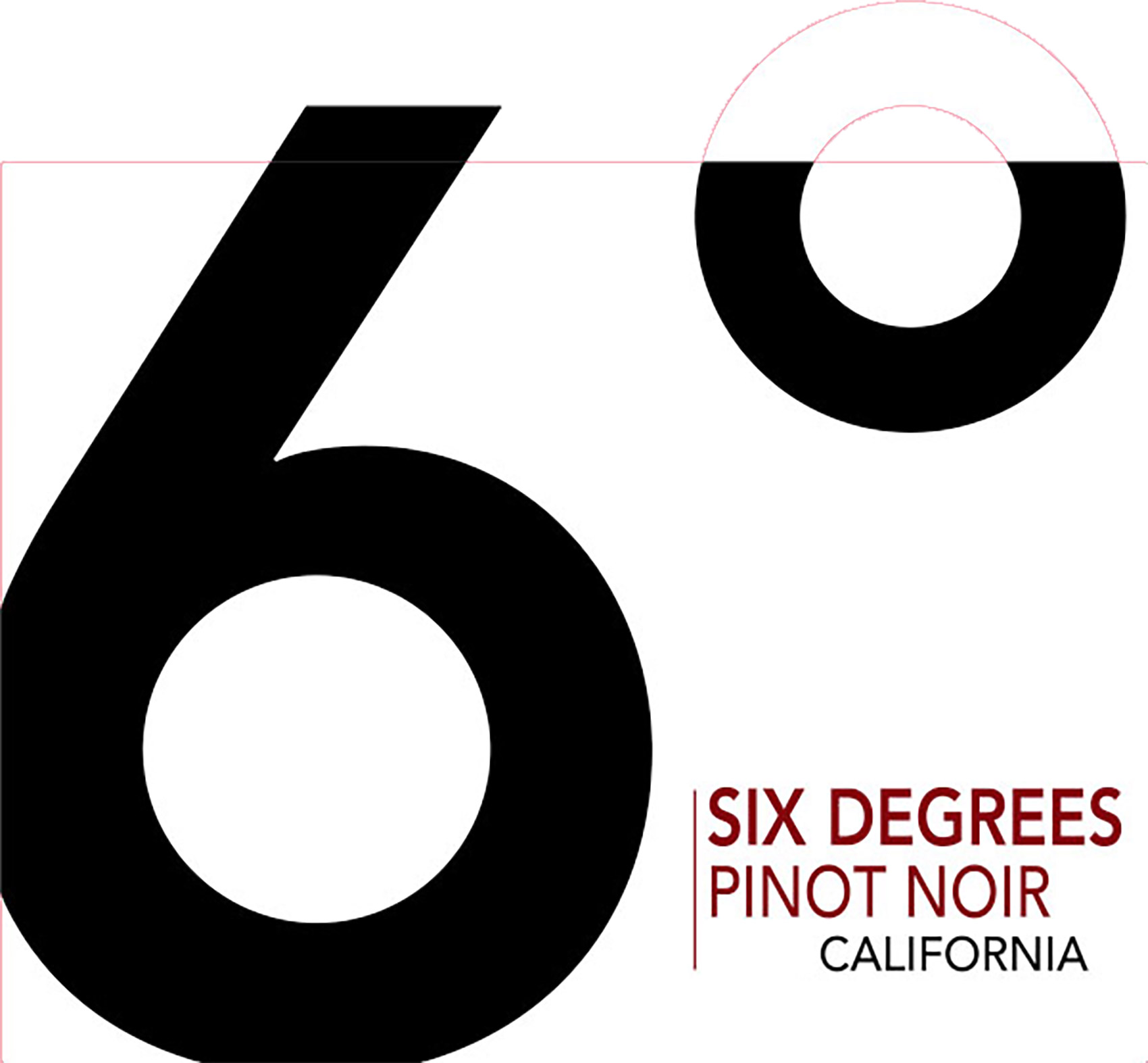 6 Degrees Pinot Noir Labels