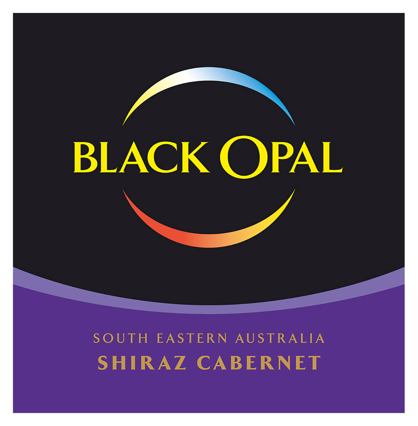 Black Opal brand Shiraz Cabernet front label sample