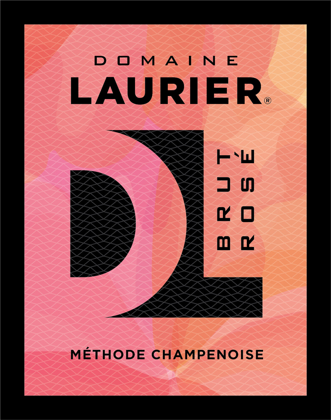 Domaine Laurier brand Brut Rosé front label sample