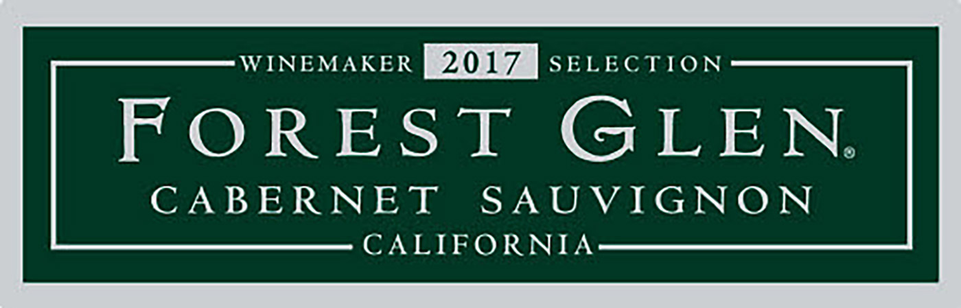 Forest Glen brand Cabernet Sauvignon wine bottle front label sample