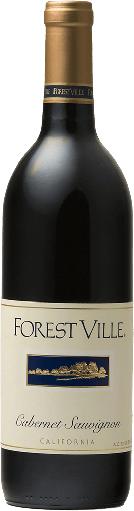 Forest Ville wine brand Cabernet Sauvignon bottle shot sample