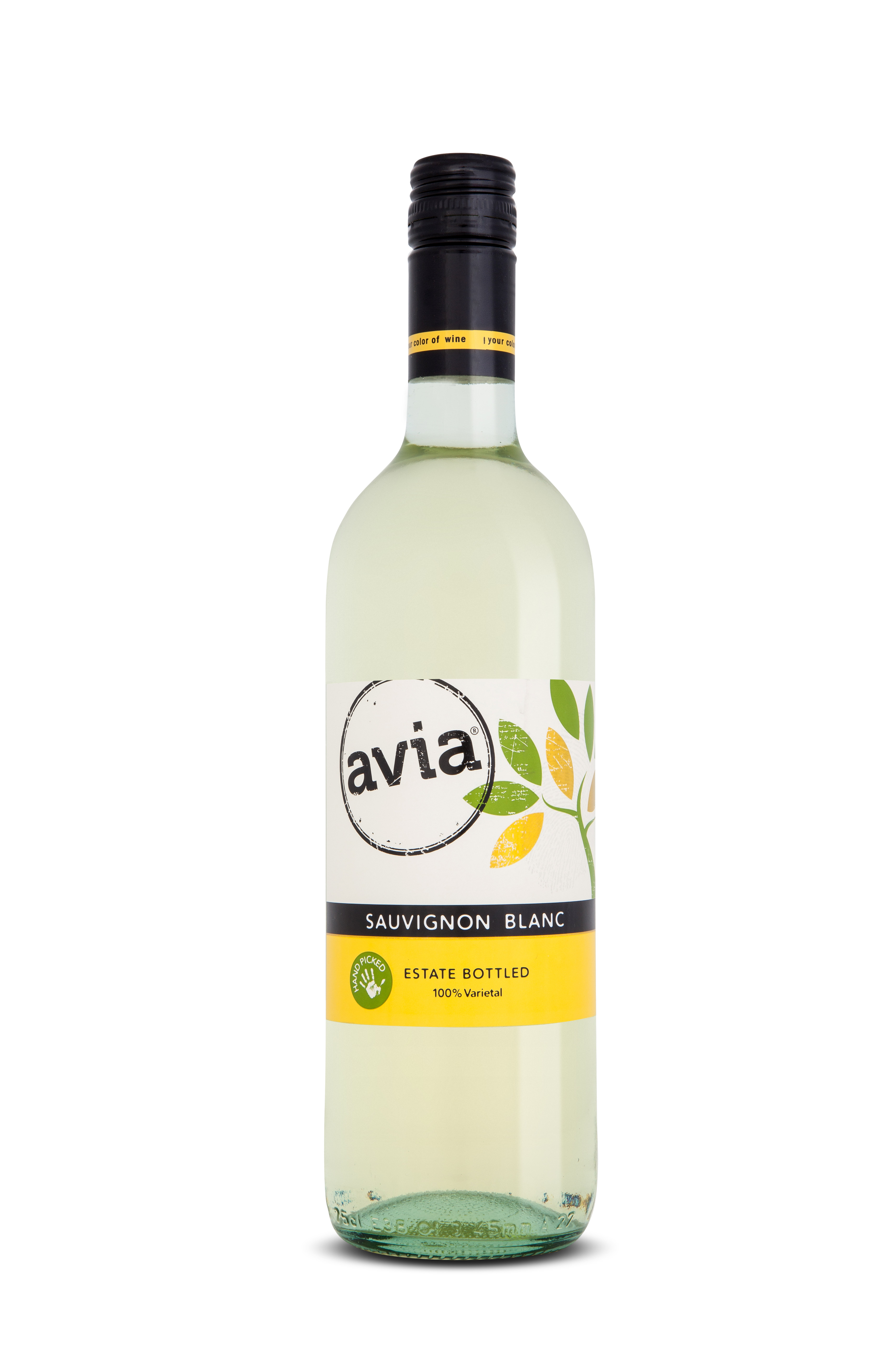 Avia wine brand Sauvignon Blanc bottle front view