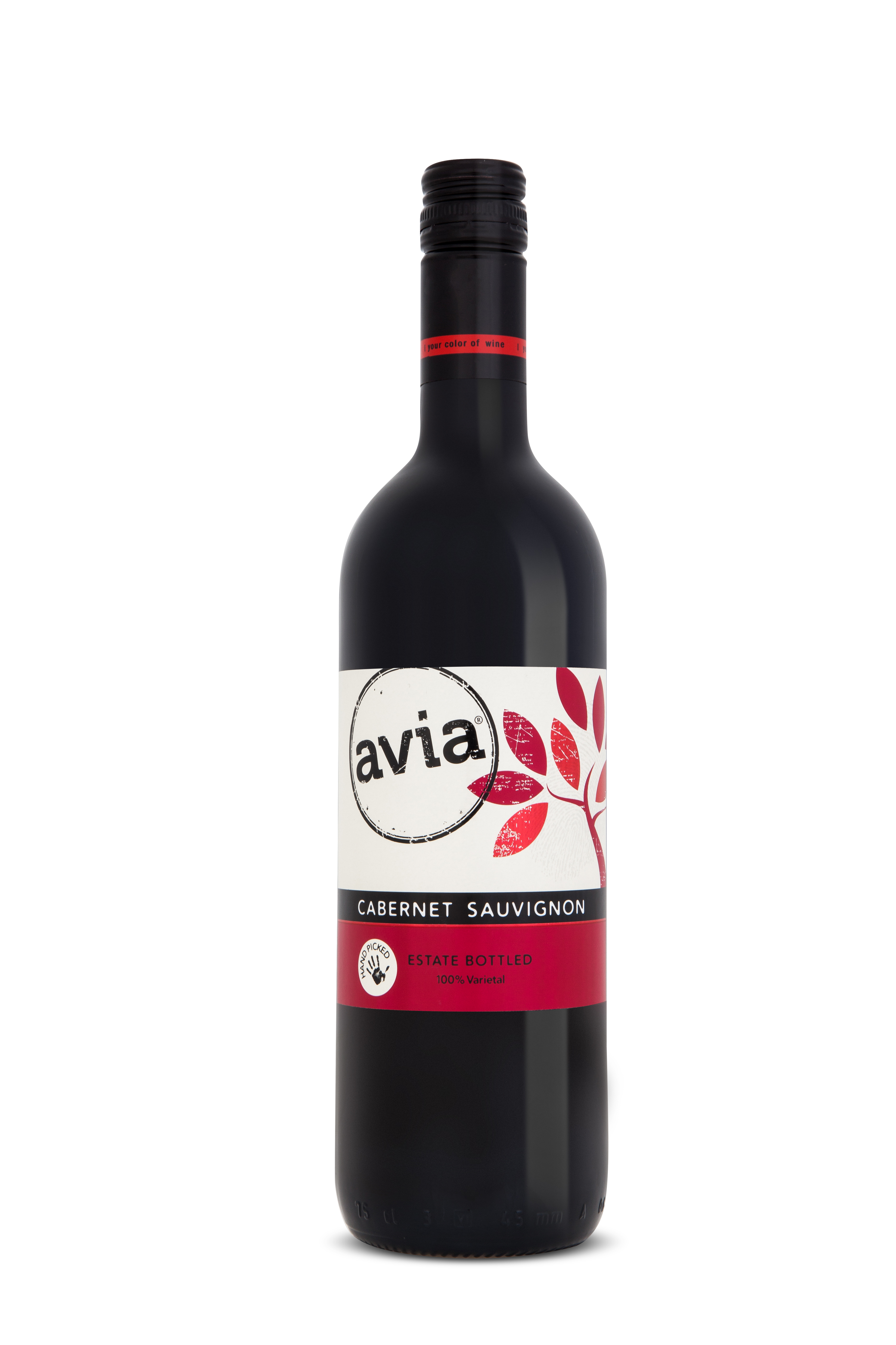Avia wine brand Cabernet Sauvignon bottle front view