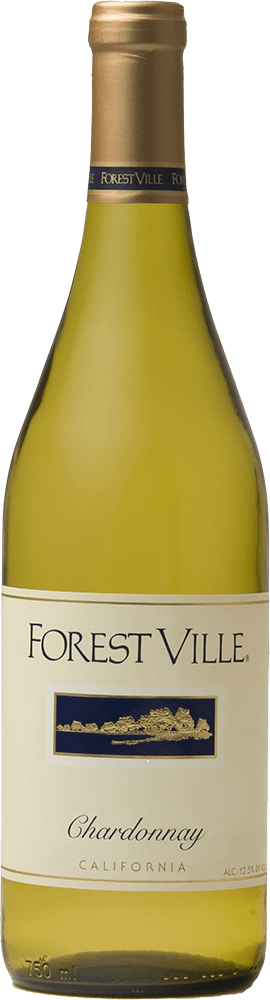 Forest Ville wine brand Chardonnay bottle shot sample