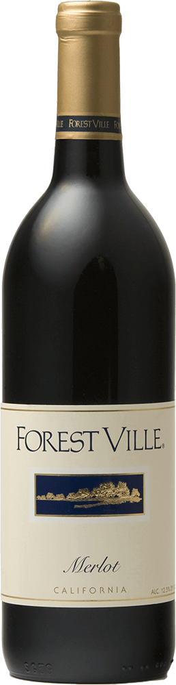 Forest Ville wine brand Merlot 750ml bottle front view