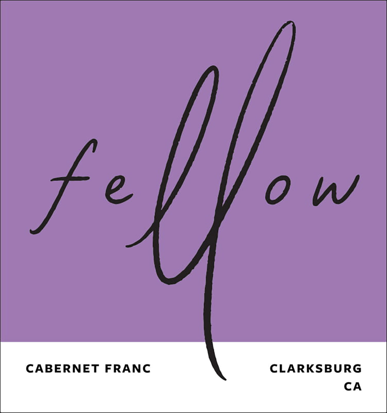 Fellow Wines brand Cabernet Franc front label sample