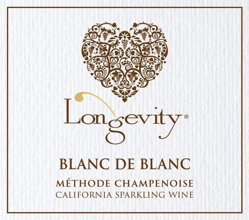 Longevity blanc de blanc front label sample