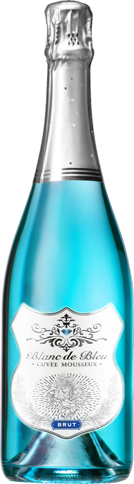 Blanc de Bleu Brut 750ml bottle front view