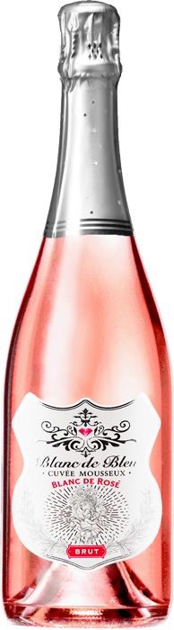 Blanc de Bleu Brut Rosé 750ml bottle front view