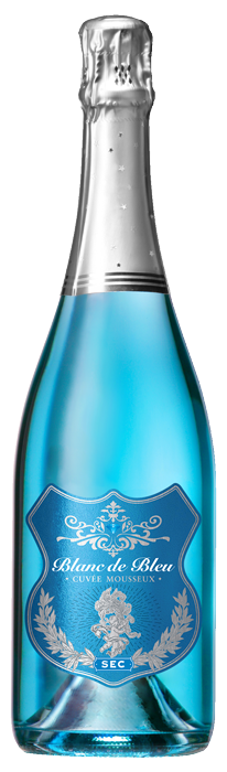 Blanc de Bleu brand Sec bottle front view