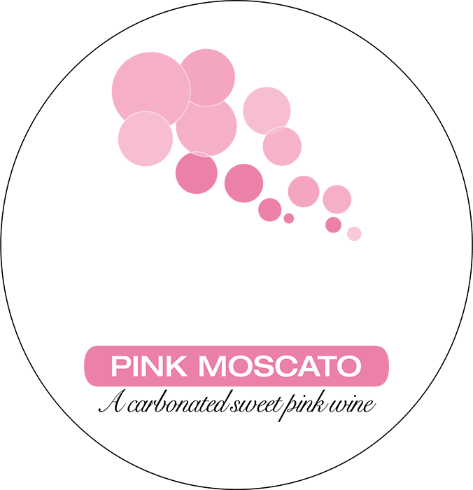 Amusant by allure bubbly pink moscato front label sample
