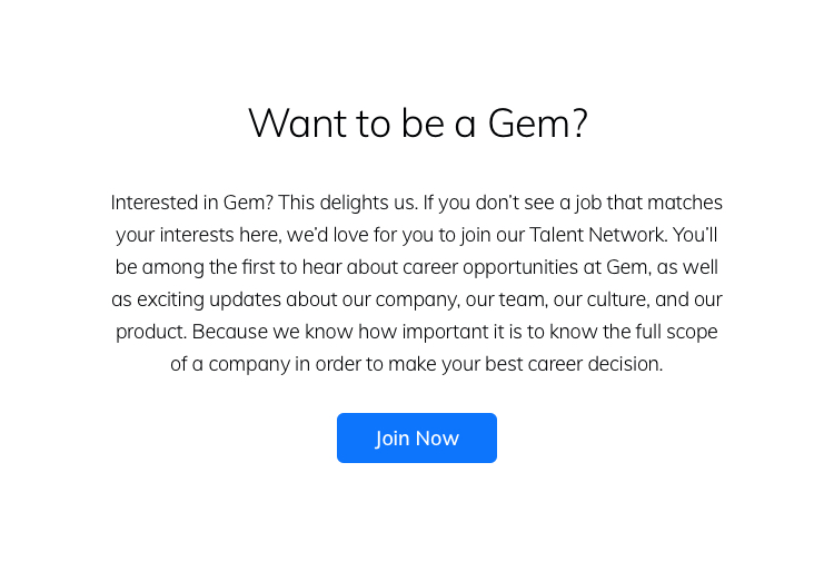 Talent Community Opt In Copy Example