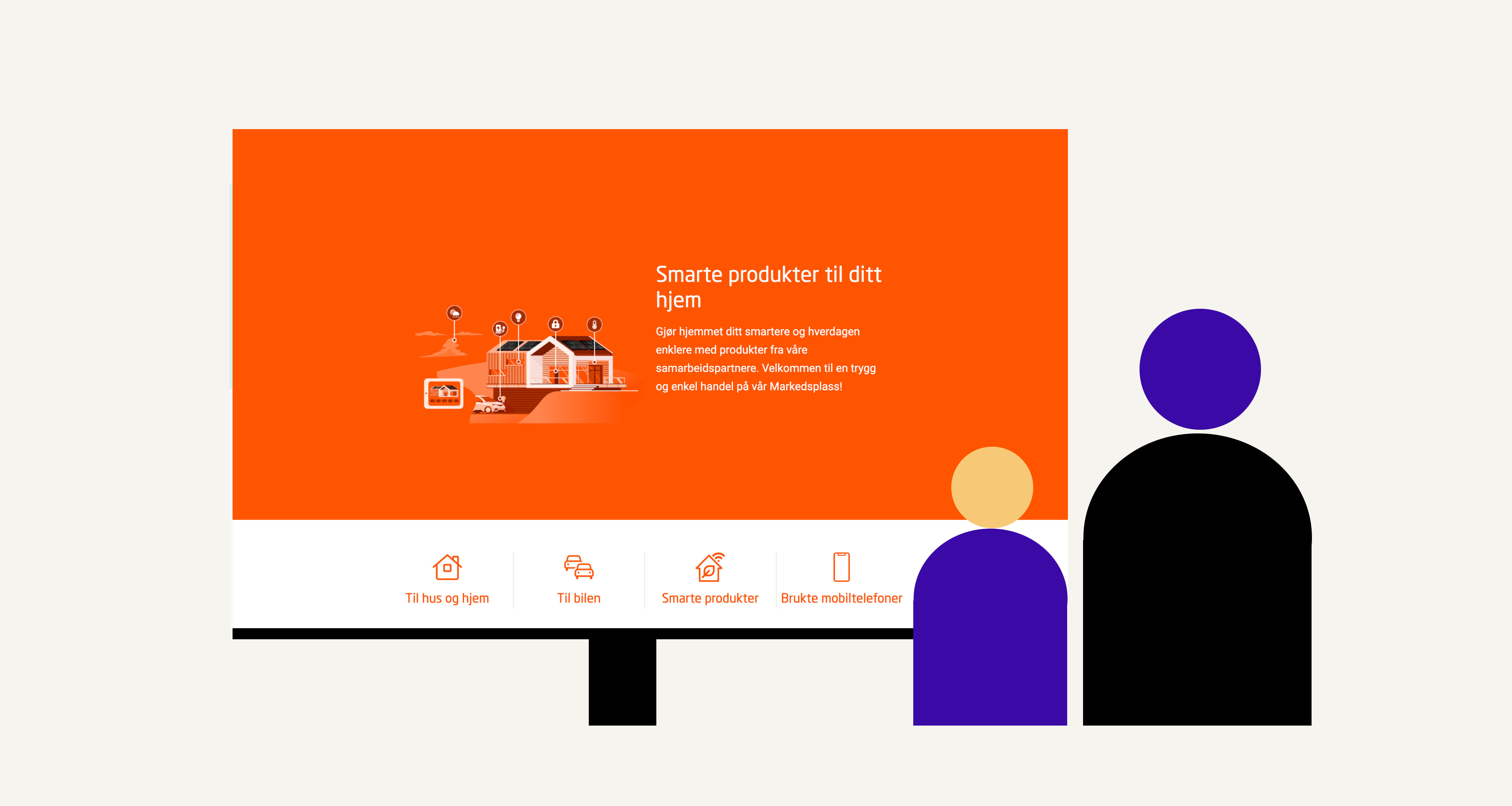 Bilde av markedsplassen slik den ser ut på web.