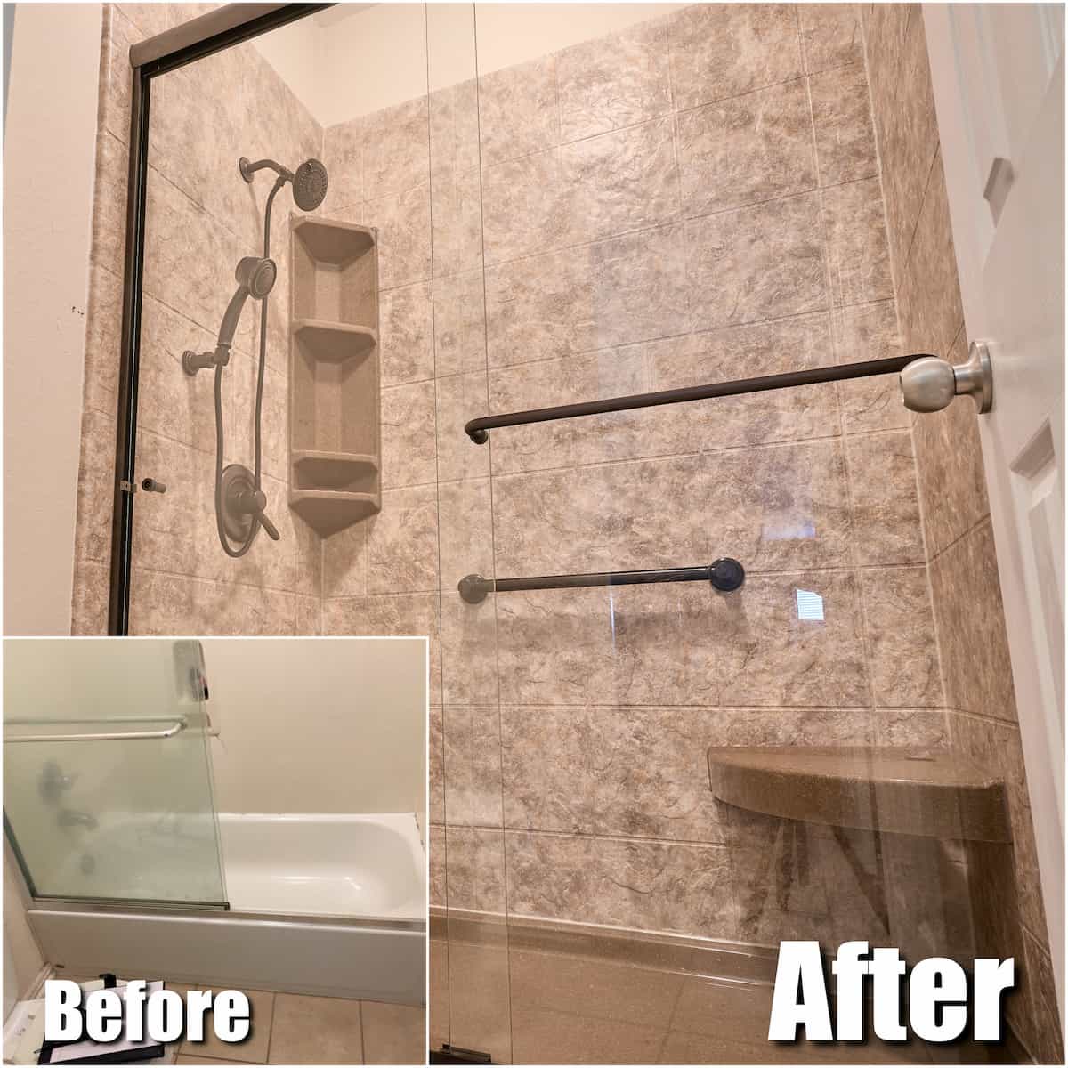 BCI Tub and Shower Systems EZ Bath No Grout Solution