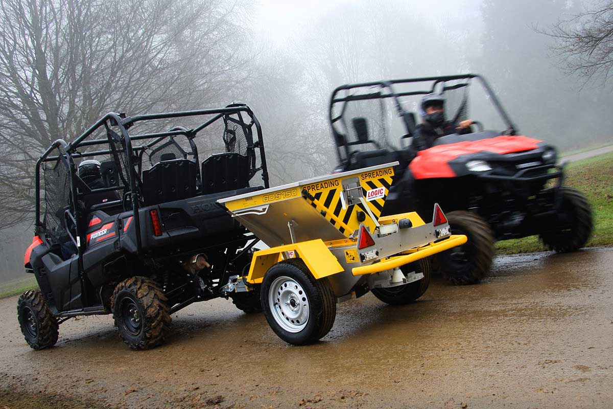 LOGIC GDS150 Trailed ATV Salt Spreader