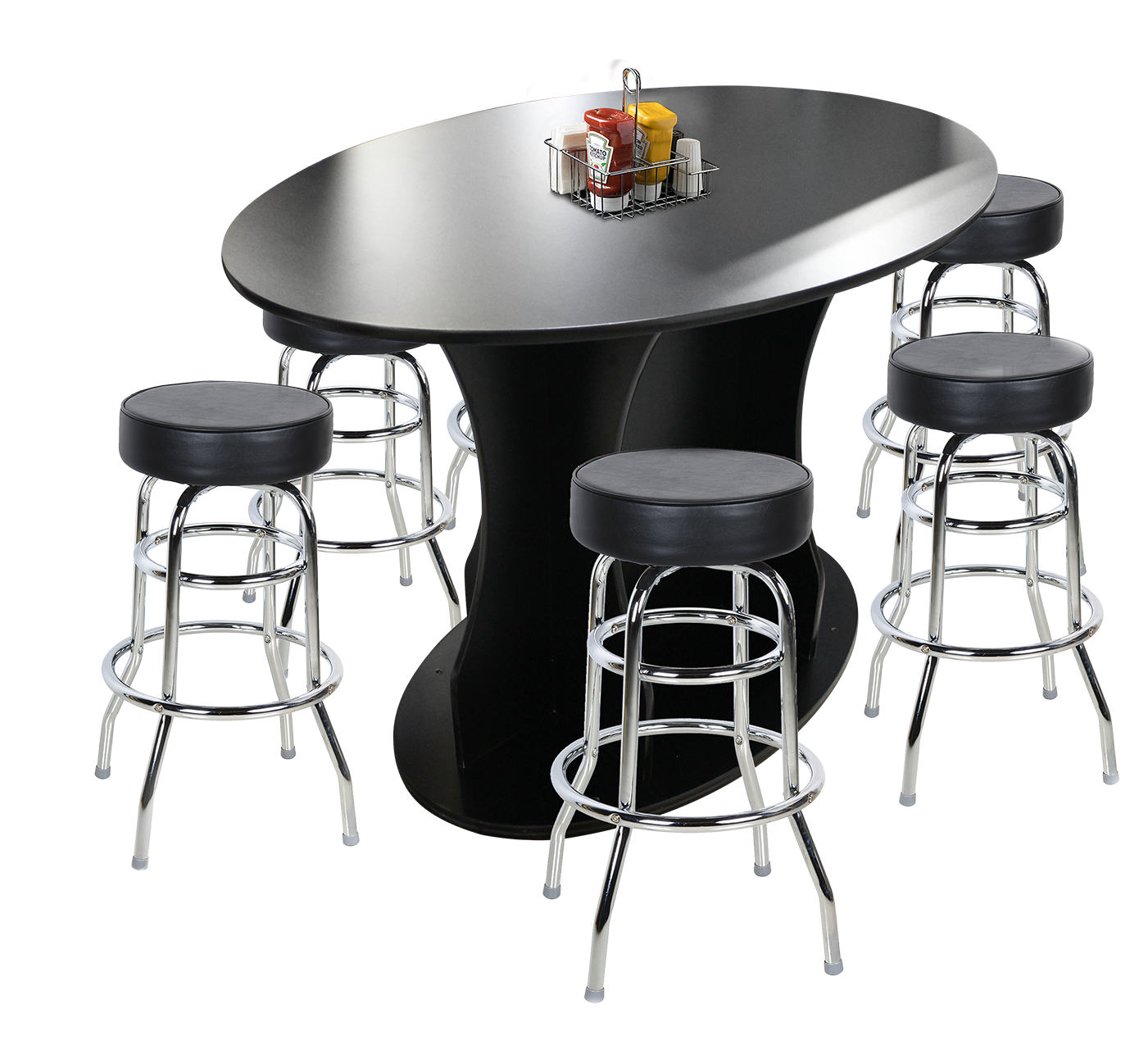 Pub Table shown with barstools (not included)