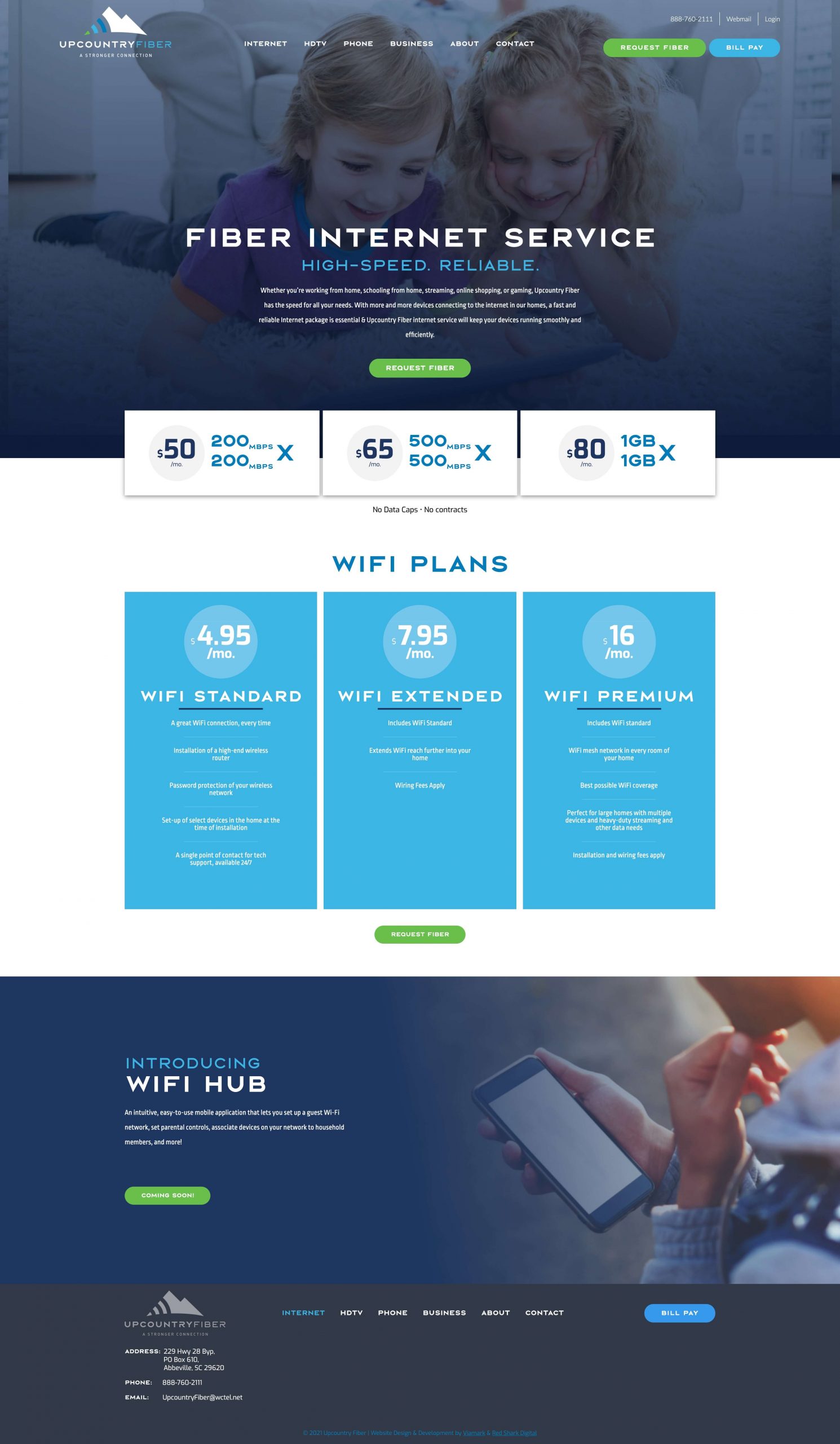 Upcountry Fiber Webflow Website Build RSD News