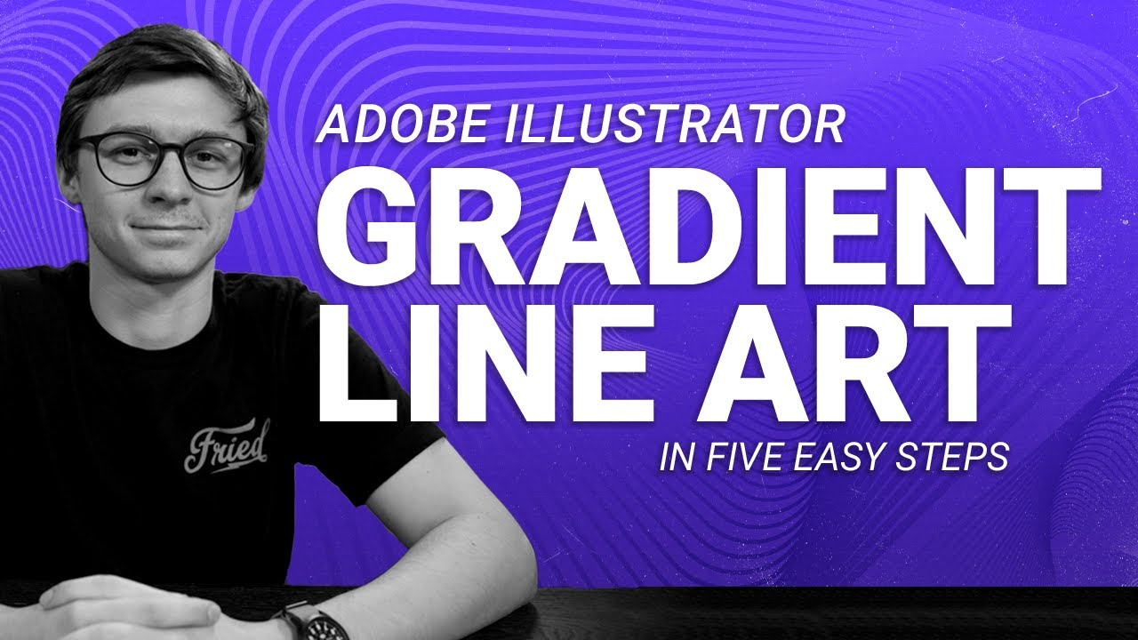 How To Create Gradient Line Art Design in Illustrator