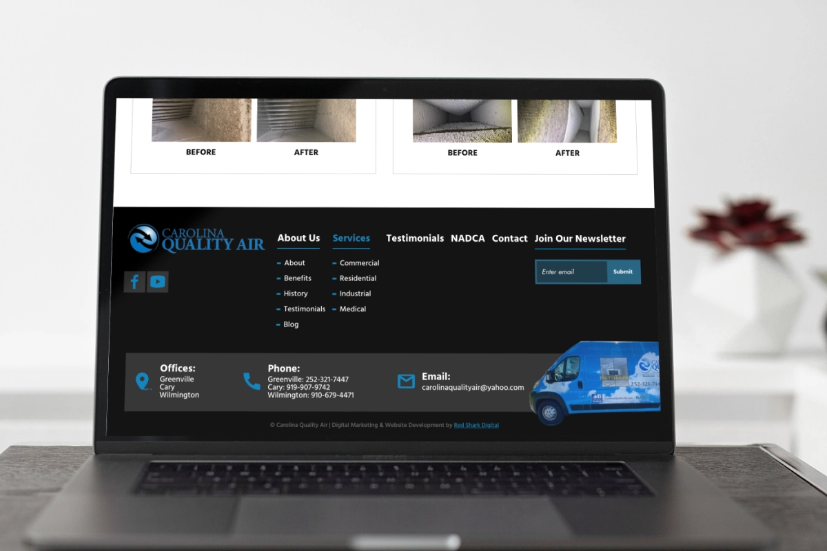 Red Shark Digital Marketing Case Study Carolina Quality Air