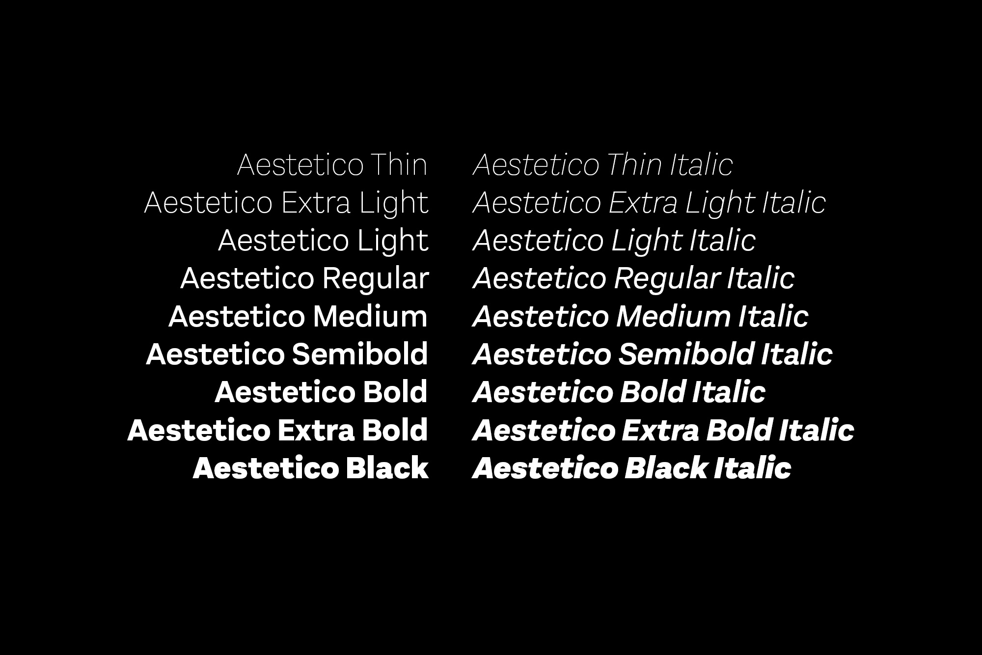 Aestetico: A Modern Take On A Classic Sans Serif