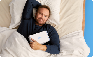 A Pilot customer with a treatment in bed