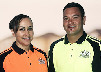 Kaz and Chris from CK Fencing