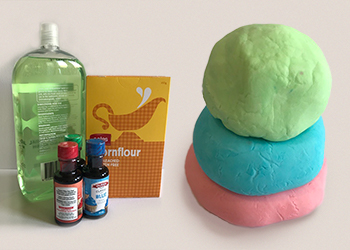 Silly putty balls for kids to play with