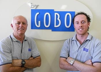John and Giulian Booth from By Gobo - Glass Services