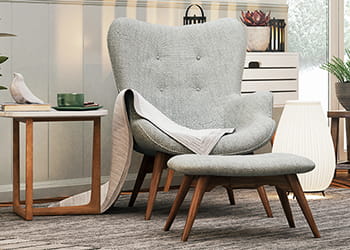 Upholstered couch
