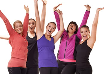 Group of women looking happy and healthy - Curves Clarkson - Health & Fitness