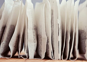 Row of teabags